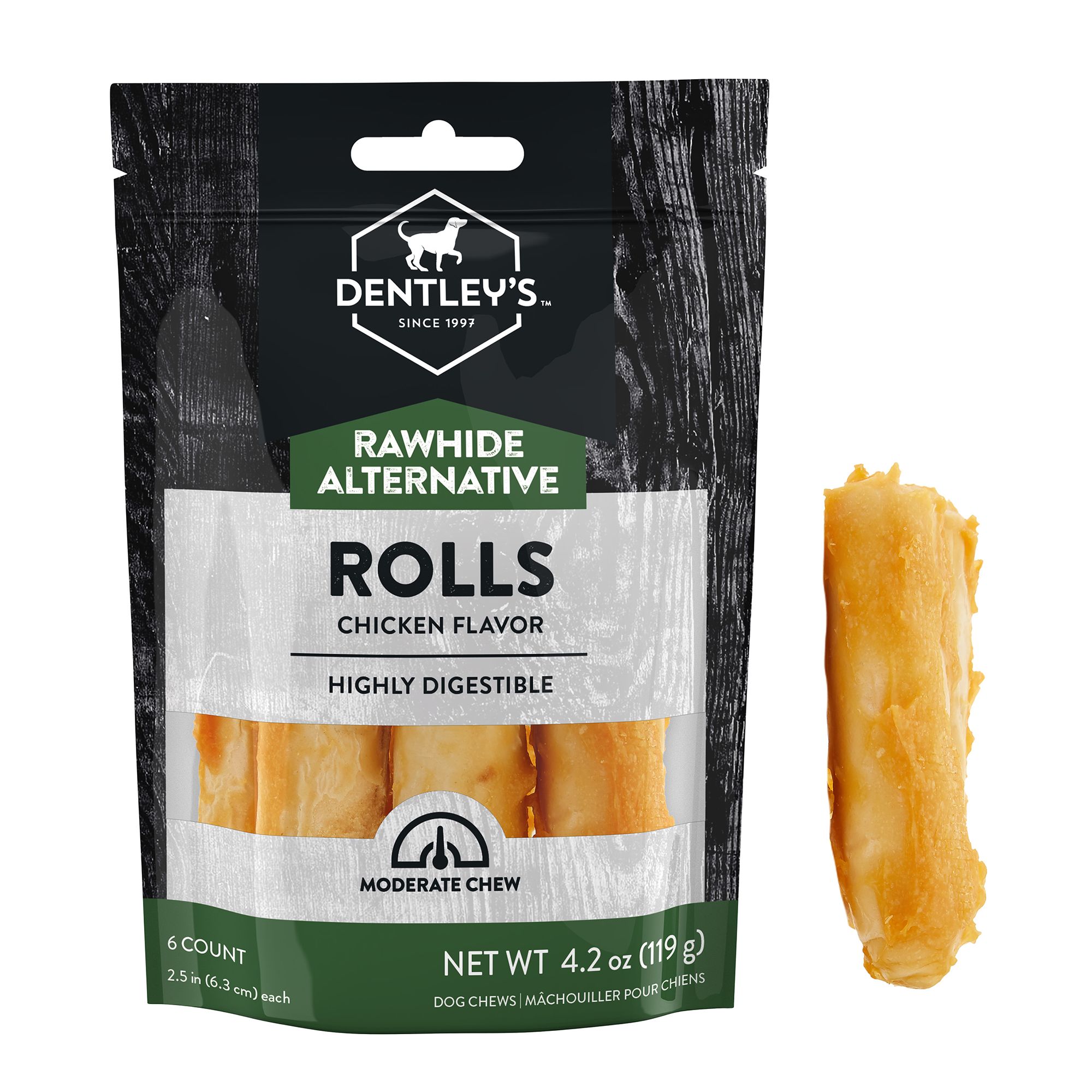 chicken flavored rawhide bones