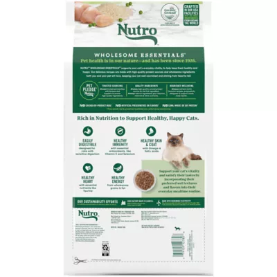 Nutro Wholesome Essentials ™ Sensitive Adult Dry Cat Food - Non-GMO, Natural, Chicken, Rice & - Image 9