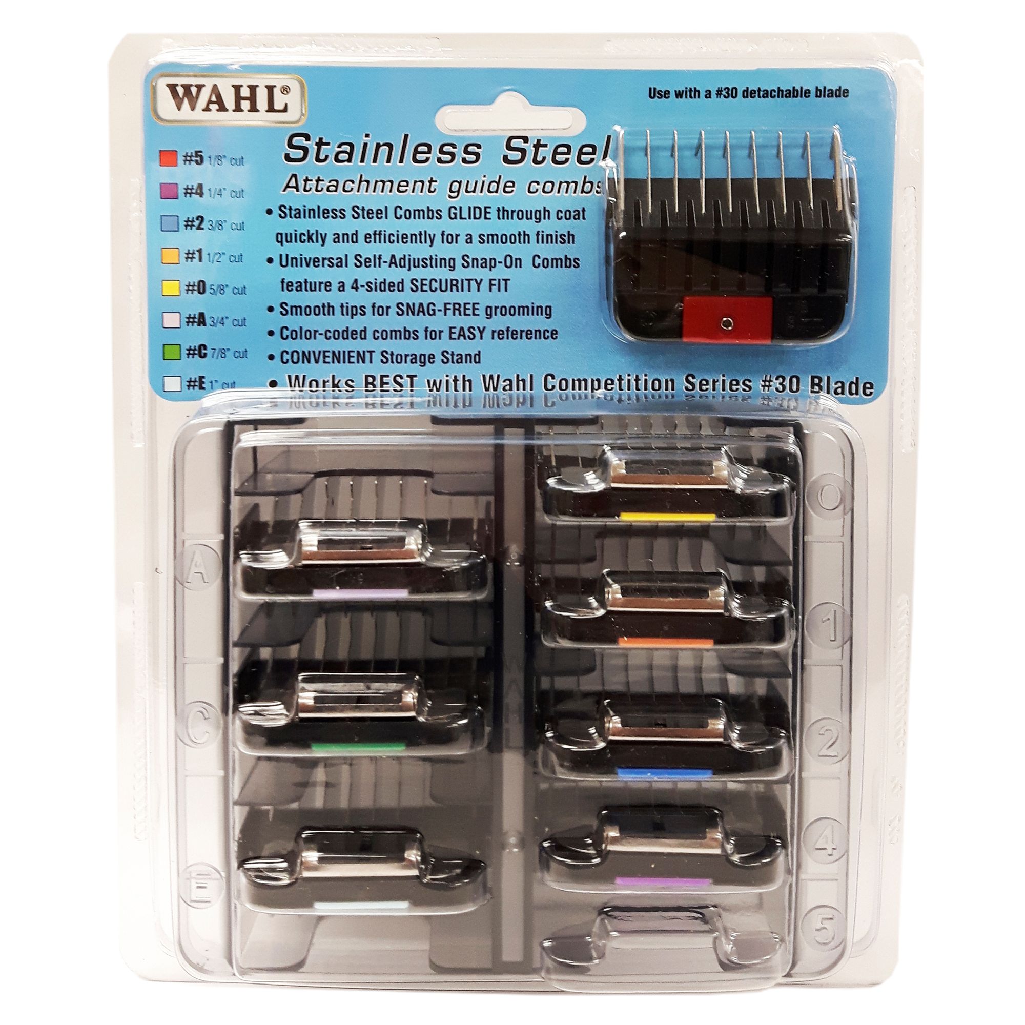 wahl snap on combs