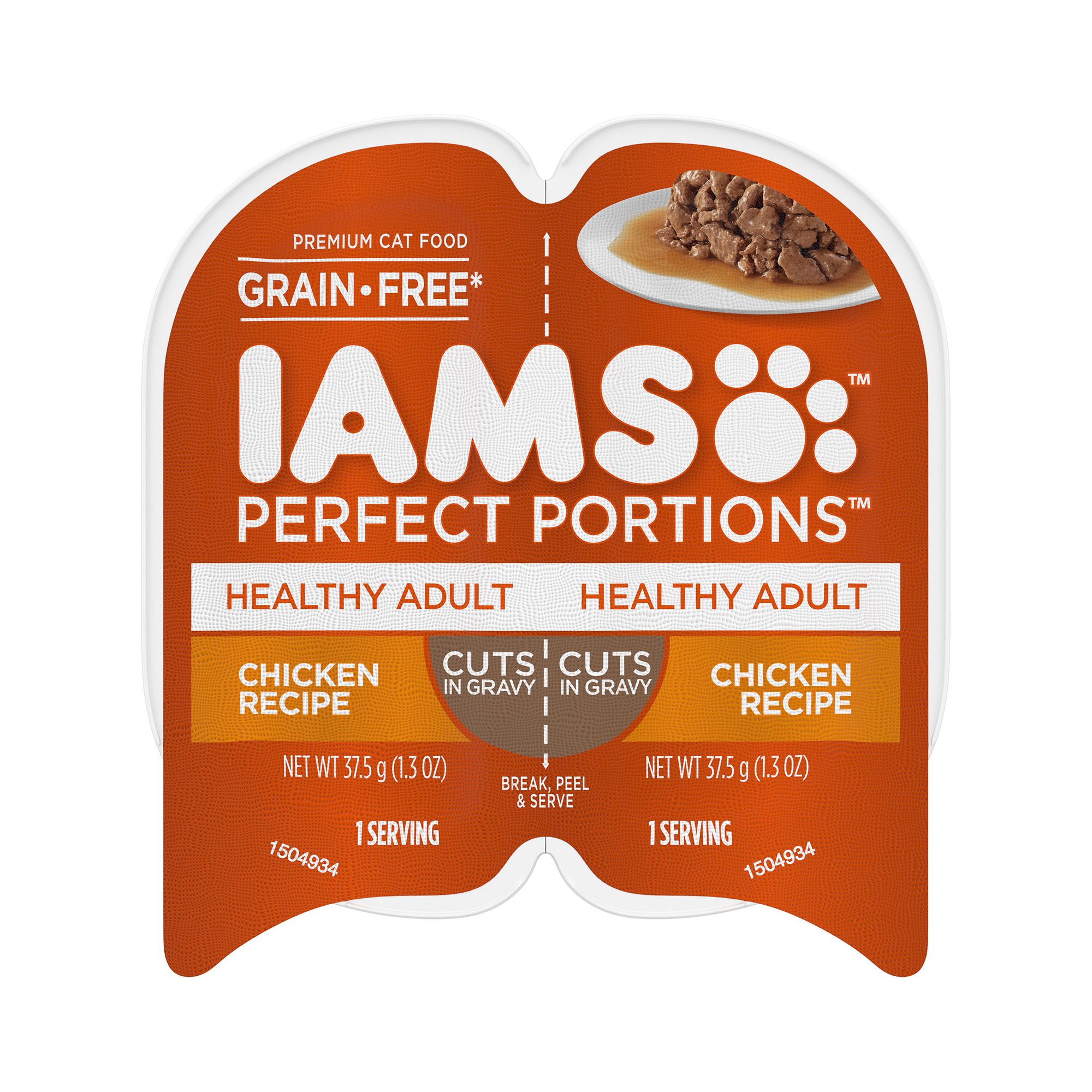 IAMS&trade; Perfect Portions Healthy Adult Wet Cat Food - Cuts in Gravy , 2.6 Oz.