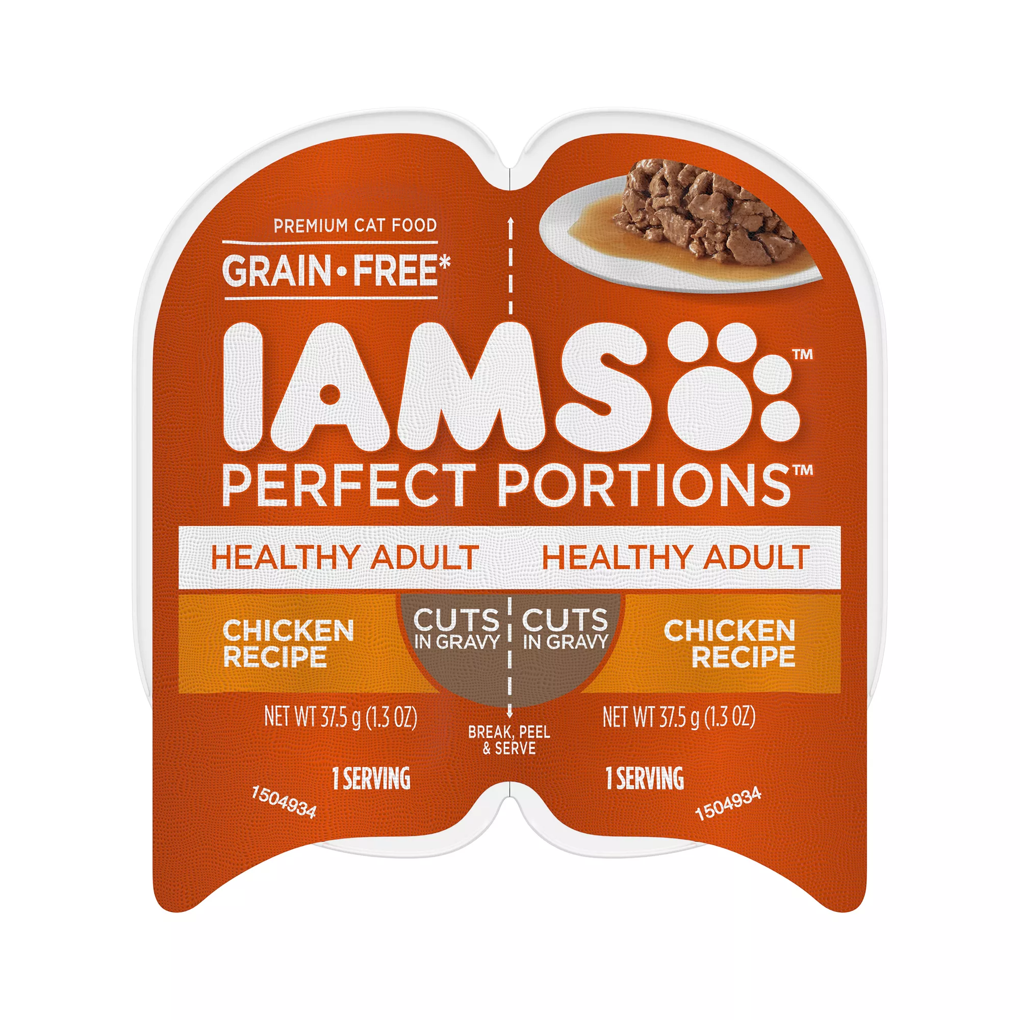 IAMS&trade; Perfect Portions Healthy Adult Wet Cat Food - Cuts in Gravy , 2.6 Oz.