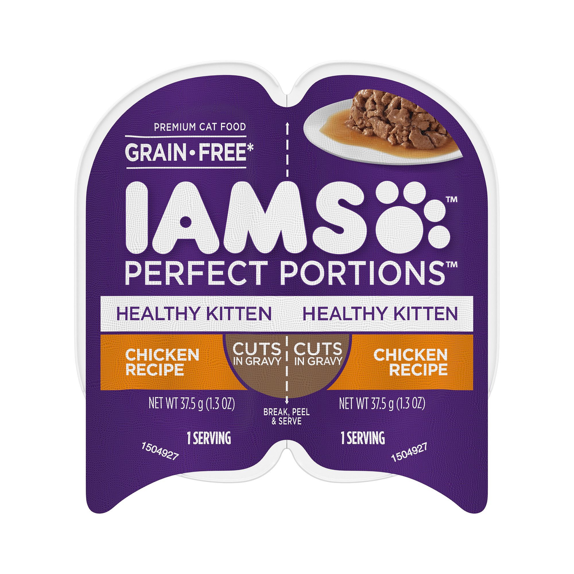 Iams® Perfect Portions Healthy Kitten Wet Cat Food - Grain Free, Chicken, Cuts In Gravy