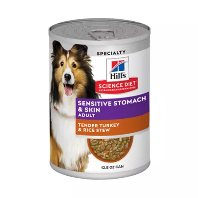 Product Hill's® Science Diet® Sensitive Stomach & Skin Adult Wet Dog Food - Turkey & Rice, 12.5 oz