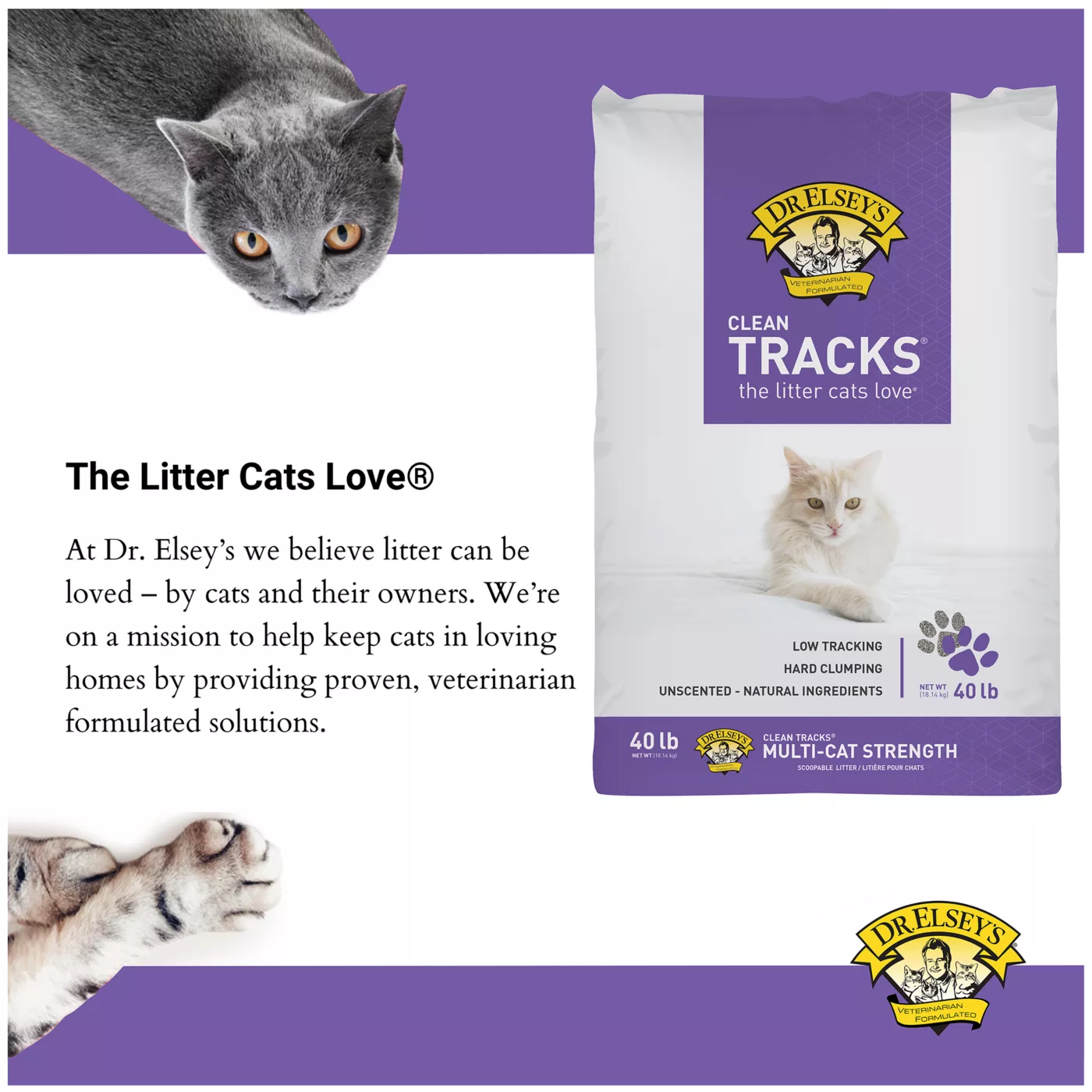 Dr elsey's precious cat litter 40 lb sale