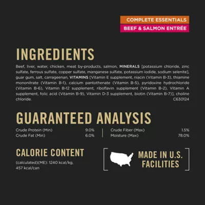 Product Purina Pro Plan Complete Essentials Adult Wet Dog Food - Grain Free, Beef & Salmon, 13 oz