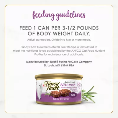 Product Fancy Feast® Gourmet Naturals Adult Cat Wet Food - 3 OZ