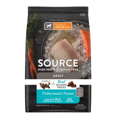 Product Simply Nourish® Source Kibble + Adult Dry Dog Food - Salmon, High-Protein, Grain Free