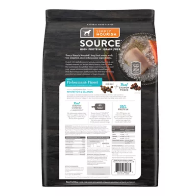 Product Simply Nourish® Source Kibble + Adult Dry Dog Food - Salmon, High-Protein, Grain Free