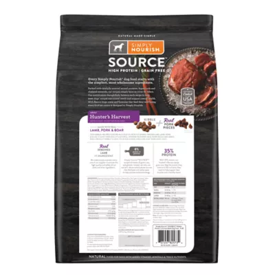 Product Simply Nourish® Source Kibble + Adult Dry Dog Food - Pork, High-Protein, Grain Free