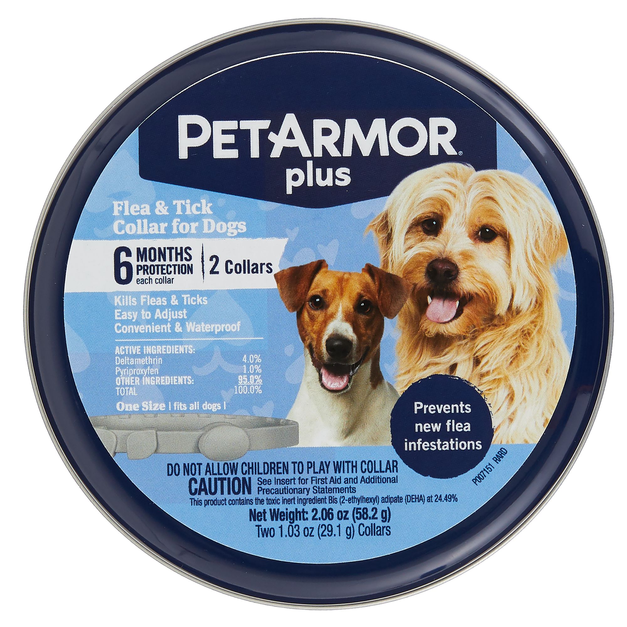 PetArmor Plus Flea Tick Collar for Dogs 2 Count dog Flea