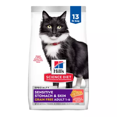 Product Hill's® Science Diet® Sensitive Stomach & Skin Adult Dry Cat Food - Grain Free, Salmon