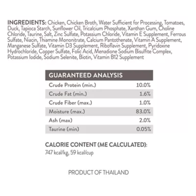 Product Simply Nourish® Original Cat Wet Food - 2.8 Oz, Natural, Stew, Grain Free