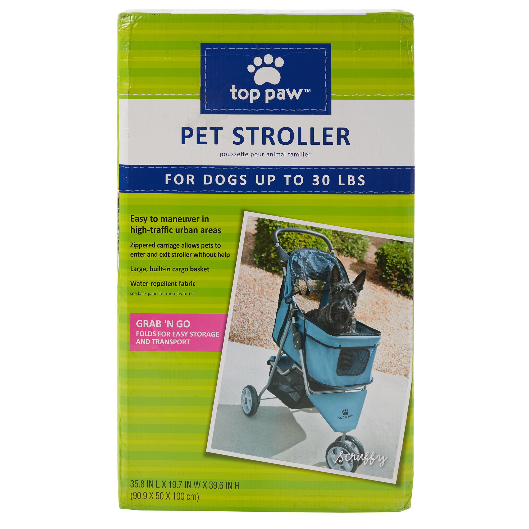 top paw dog stroller