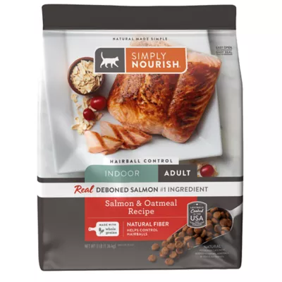 Product Simply Nourish® Original Hairball Control Indoor Cat Dry Food - Salmon, Natural, With-Grain