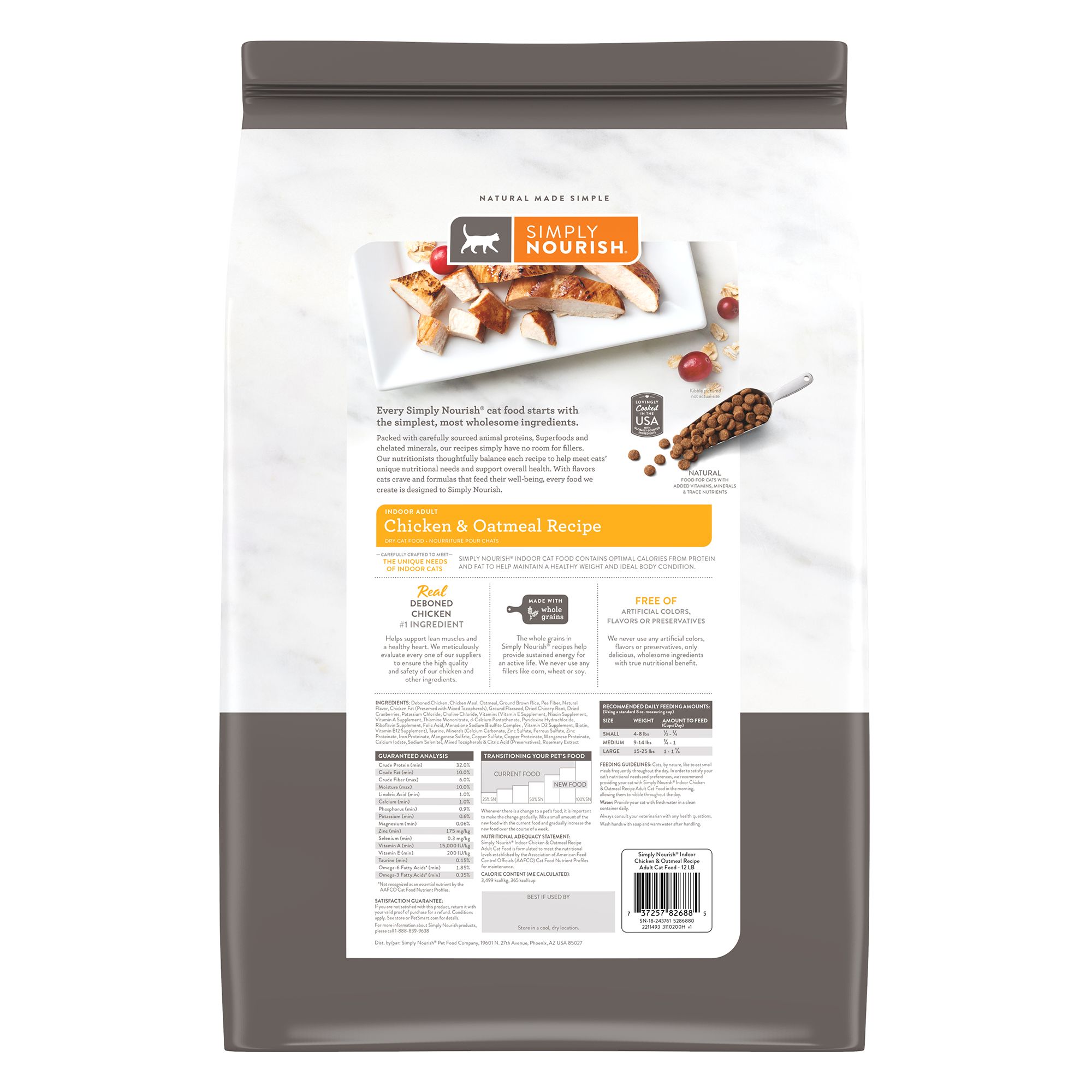 simply nourish chicken and oatmeal cat food