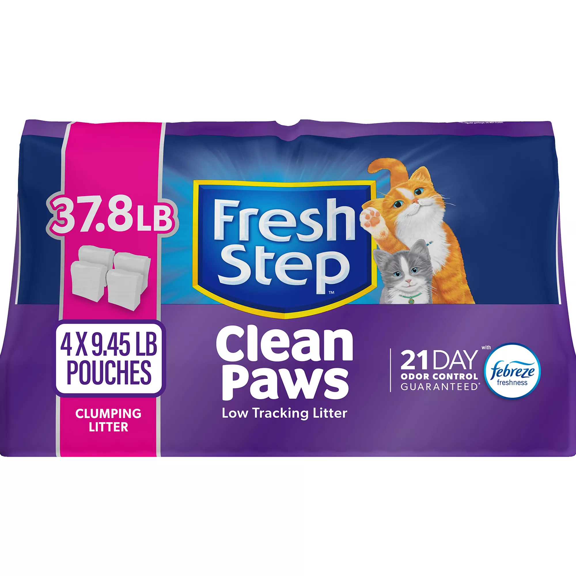 Fresh Step® Clean Paws Multi-Scented Litter with Febreze Clumping Cat Litter