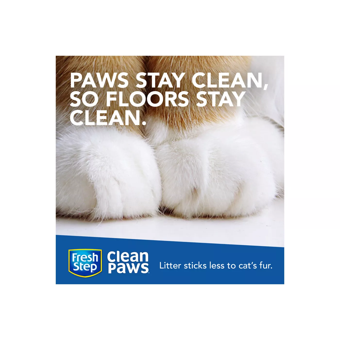 Fresh Step Clean Paws Multi Scented Litter with Febreze Clumping Cat Litter