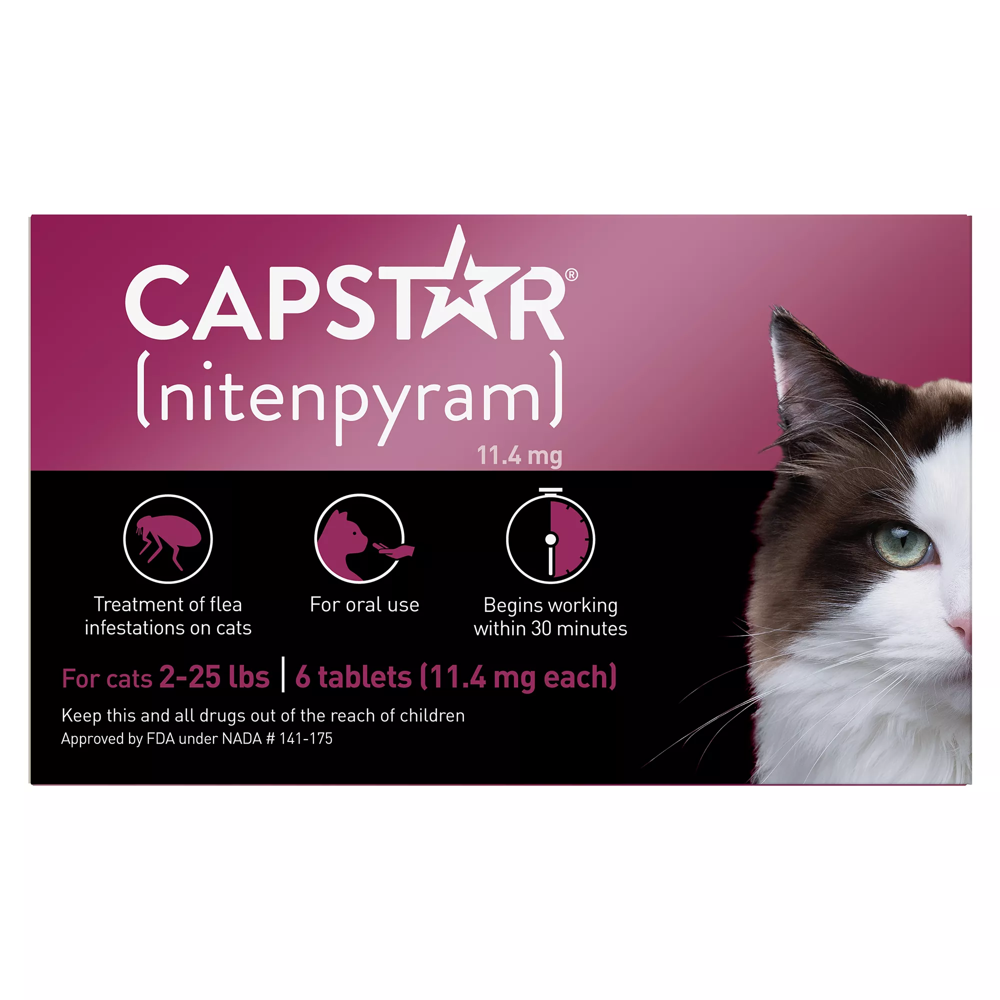 Capstar&trade; 2-25 Lb Cat Flea Treatment - 6 Count