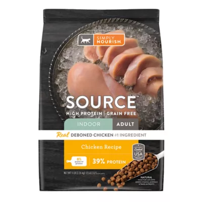 Product Simply Nourish® Source Indoor Cat Dry Food - Chicken, Natural, High-Protein, Grain Free