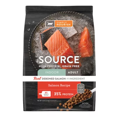 Product Simply Nourish® Source Indoor Cat Dry Food - Salmon, Natural, High-Protein, Grain Free