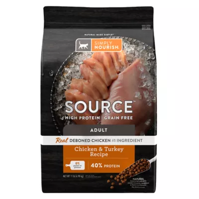 Product Simply Nourish® Source Cat Dry Food - Chicken & Turkey, Natural, High-Protein, Grain Free