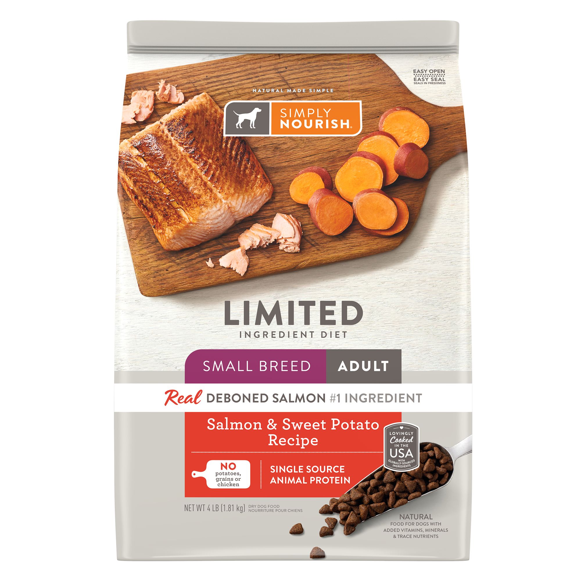 Simply nourish dog food salmon and 2025 sweet potato ingredients