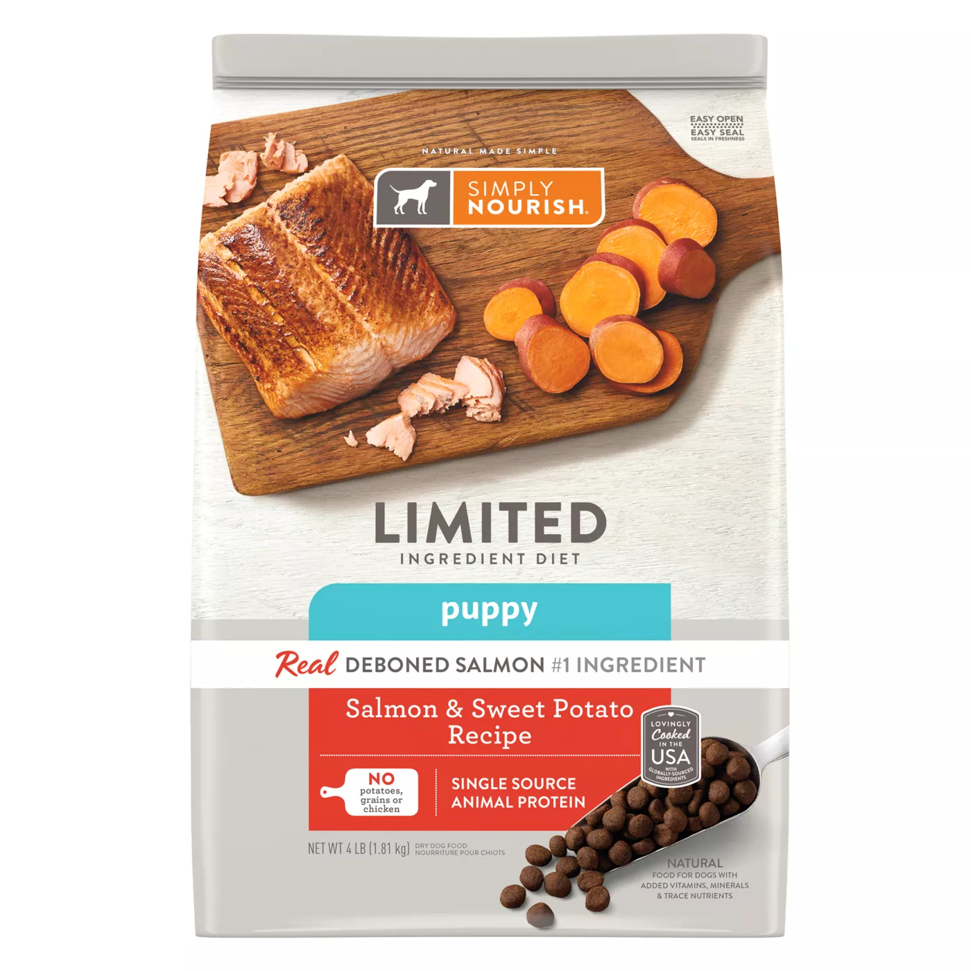 Dry dog food with salmon and sweet potatoes hot sale