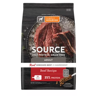 Simply Nourish Source Beef Recipe Adult Dry Dog Food 4 lbs