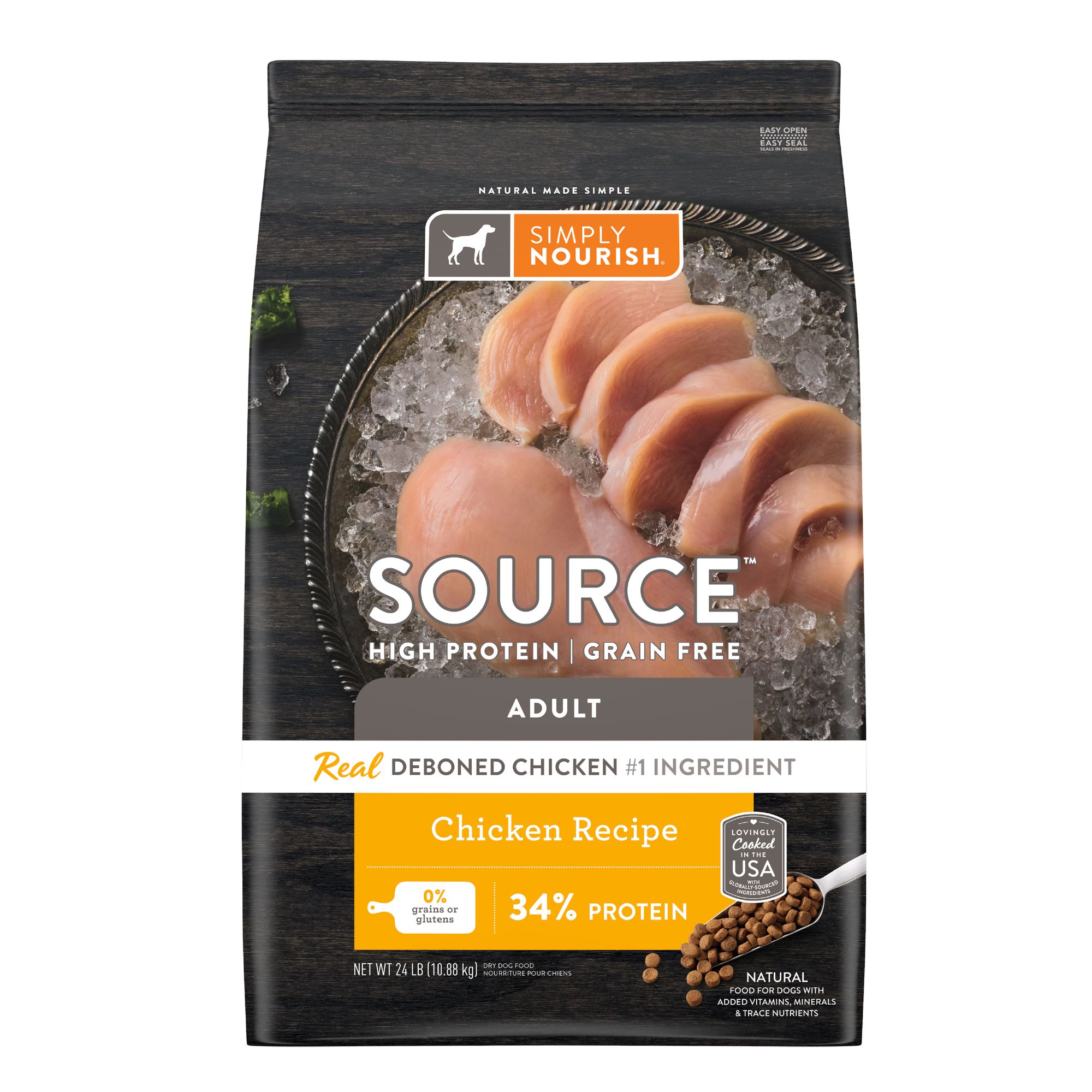 Simply Nourish Source Adult Dry Dog Food Chicken dog Dry Food