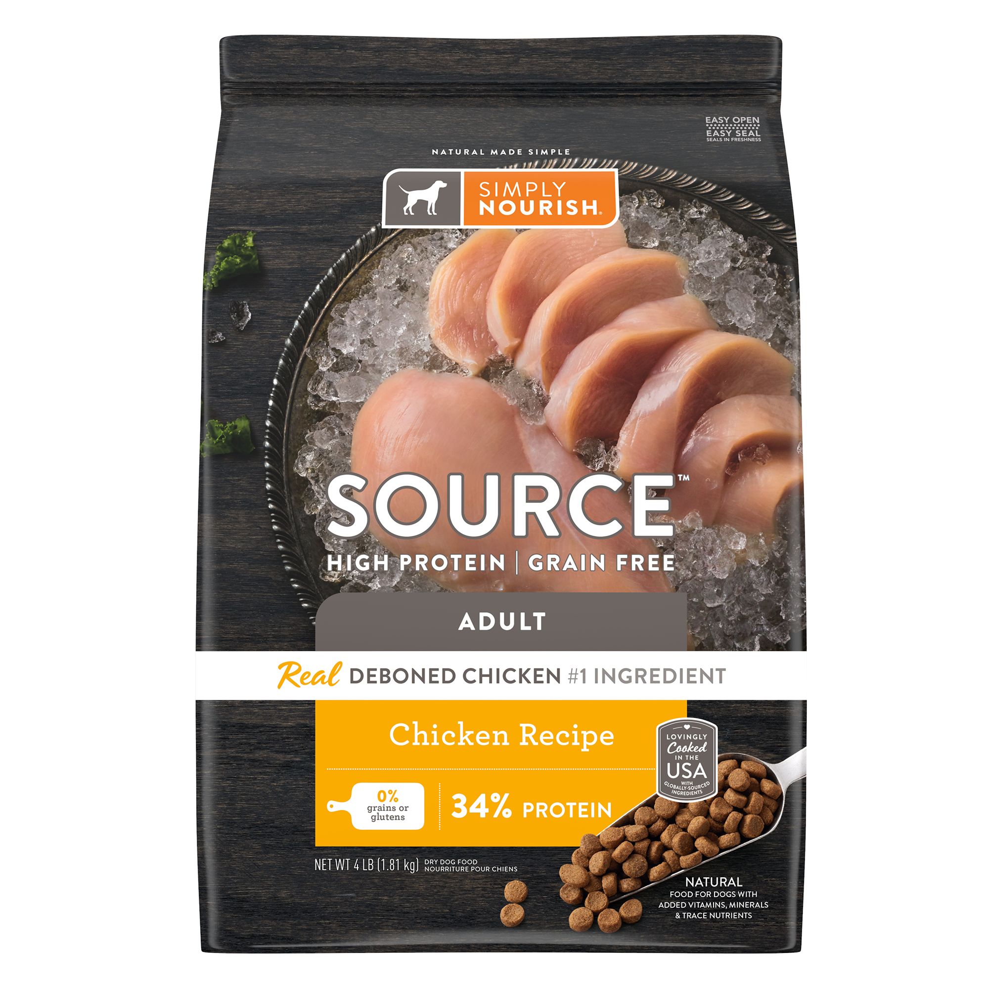 Simply Nourish Source Adult Dry Dog Food Chicken dog Dry Food