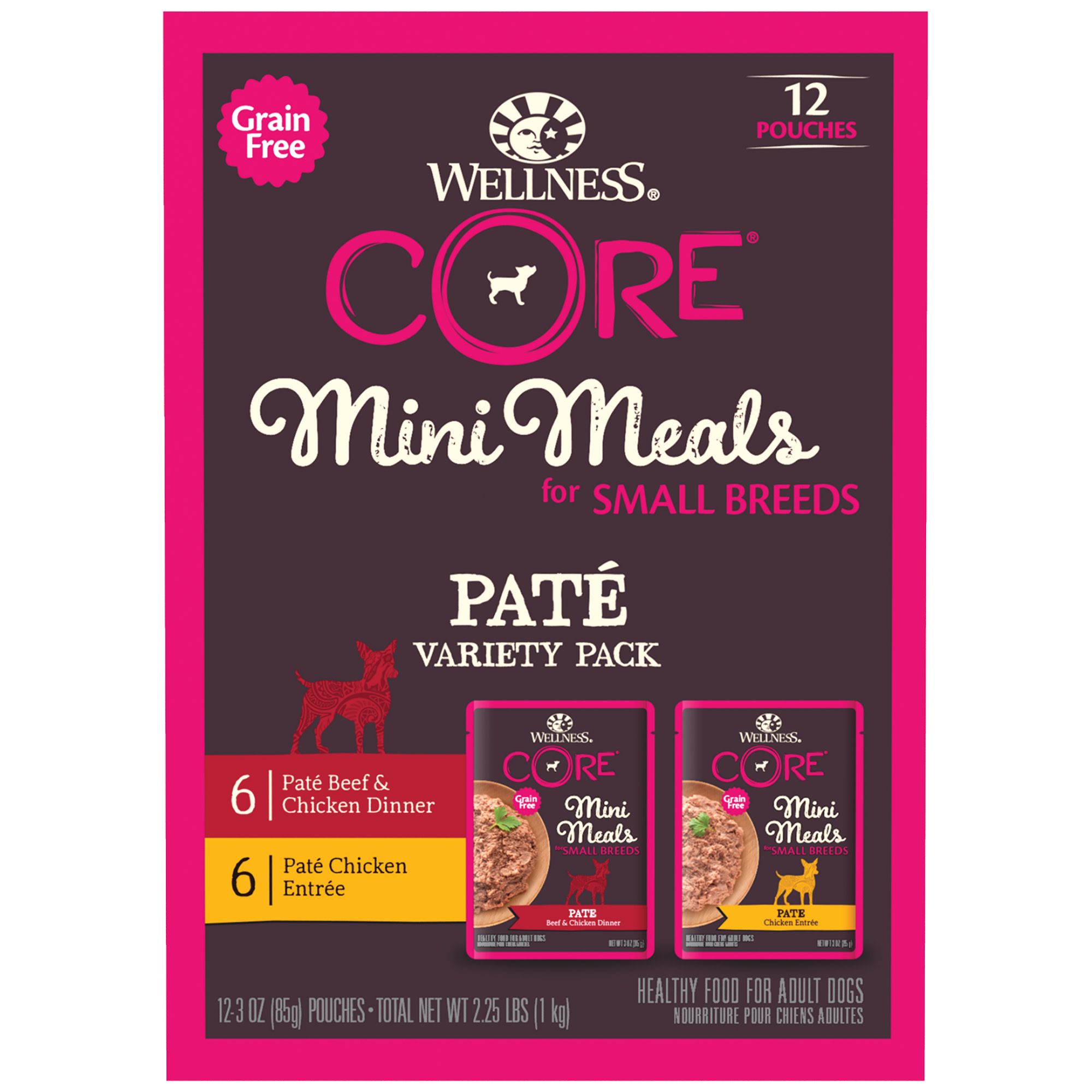 Wellness CORE Mini Meals Small Breed Pate All Life Stage Wet Dog