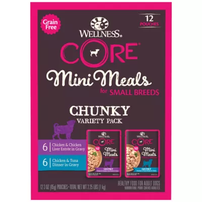 Product Wellness® CORE® Mini Meals Small Bred Chunky All Life Stage Wet Dog Food - Variety Pack