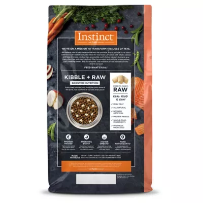 Product Instinct® Raw Boost Kibble + Freeze-Dried Raw All Life Stages Dry Dog Food - Raw, Grain Free, Salmon