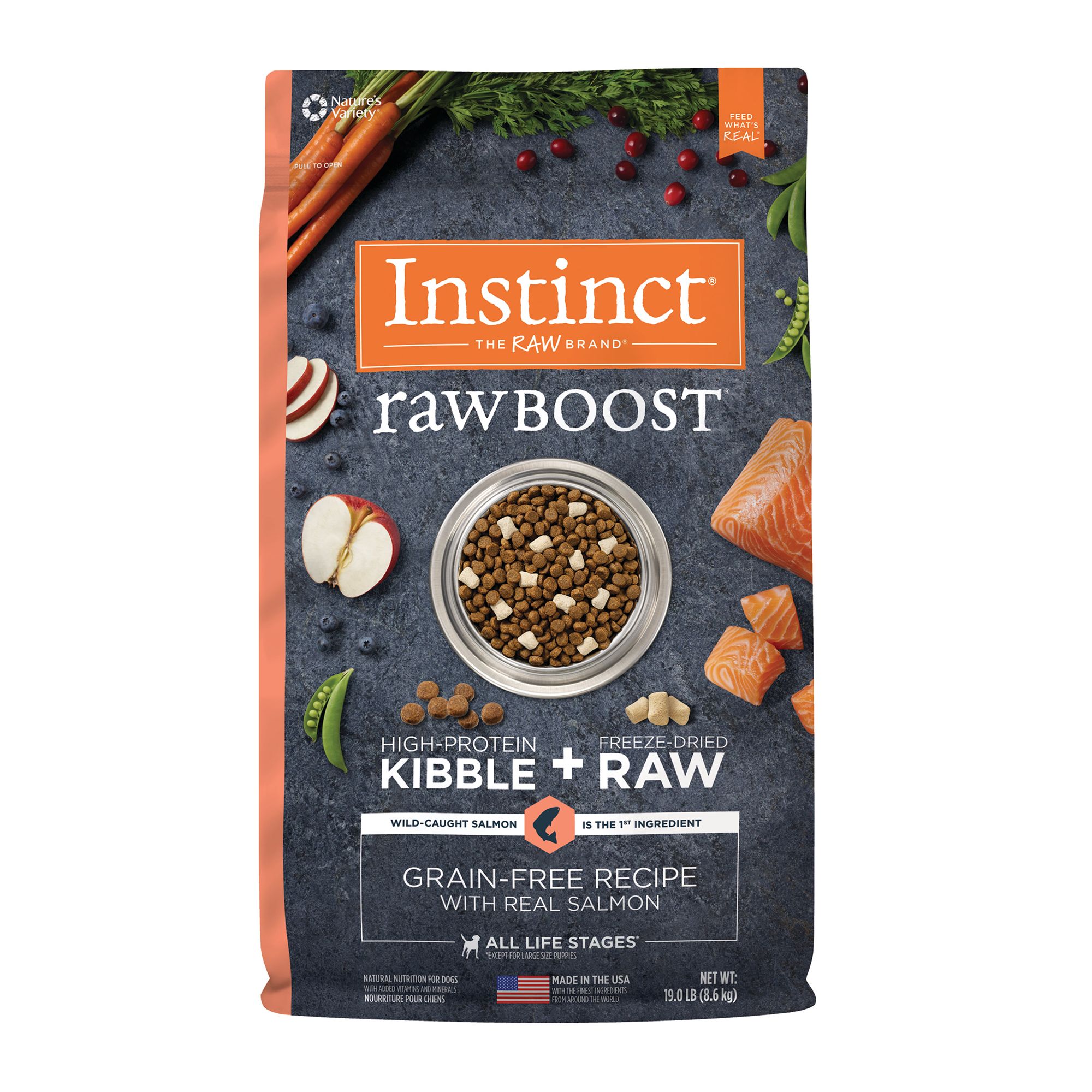 Instinct Raw Boost All Life Stage Dry Dog Food Natural Grain