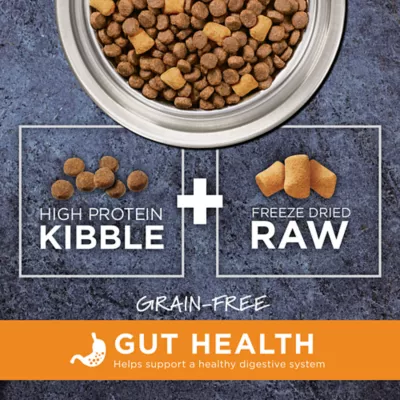 Product Instinct® Raw Boost Gut Health Kibble + Freeze-Dried Raw Adult Dry Dog Food - Grain Free, Chicken