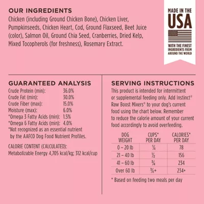 Product Instinct® Raw Boost Mixers® Skin & Coat Health All Life Stages Dog Food Topper - Raw, Grain Free
