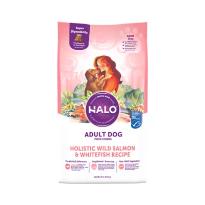 Product HALO®  DreamCoat Adult Dog Food - Natural, Holistic Wild Salmon & Whitefish Recipe