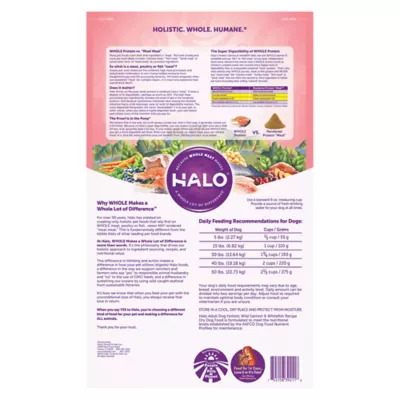 Product HALO®  DreamCoat Adult Dog Food - Natural, Holistic Wild Salmon & Whitefish Recipe