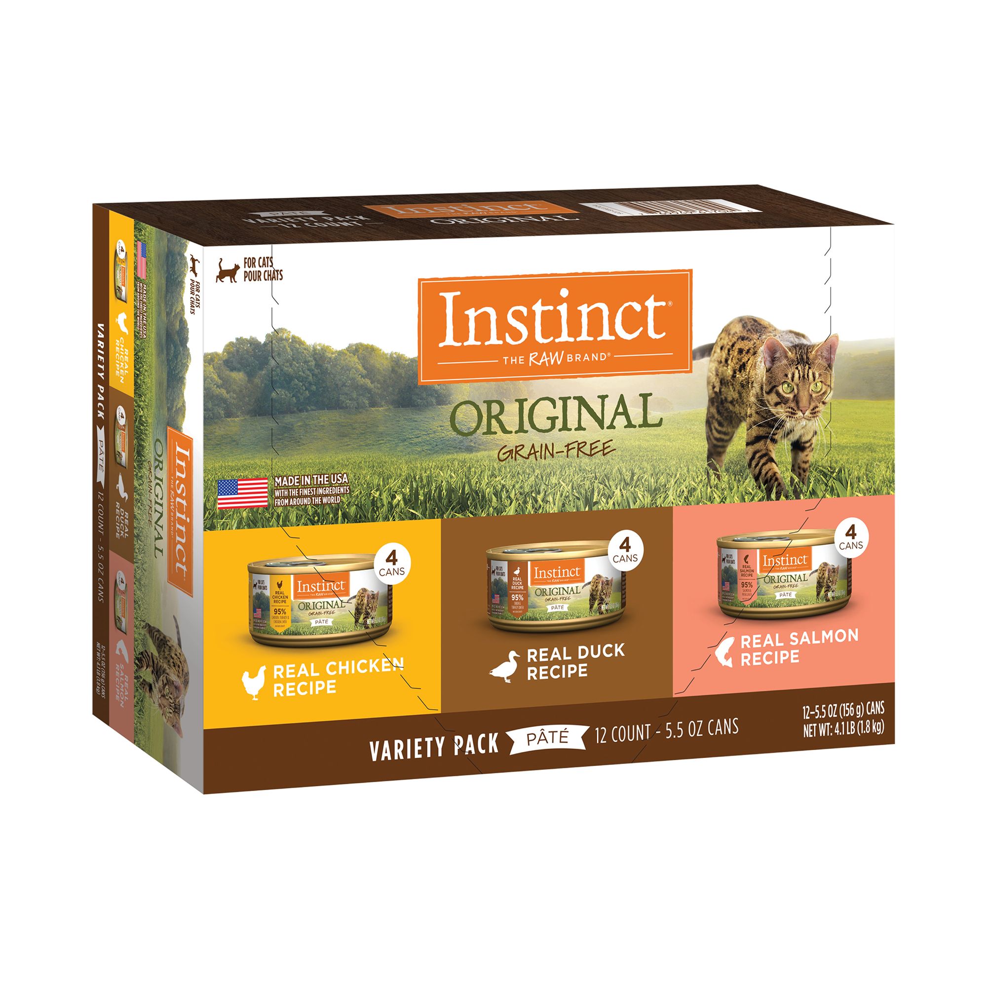 Instinct All Life Stage Wet Cat Food Grain Free Variety Count