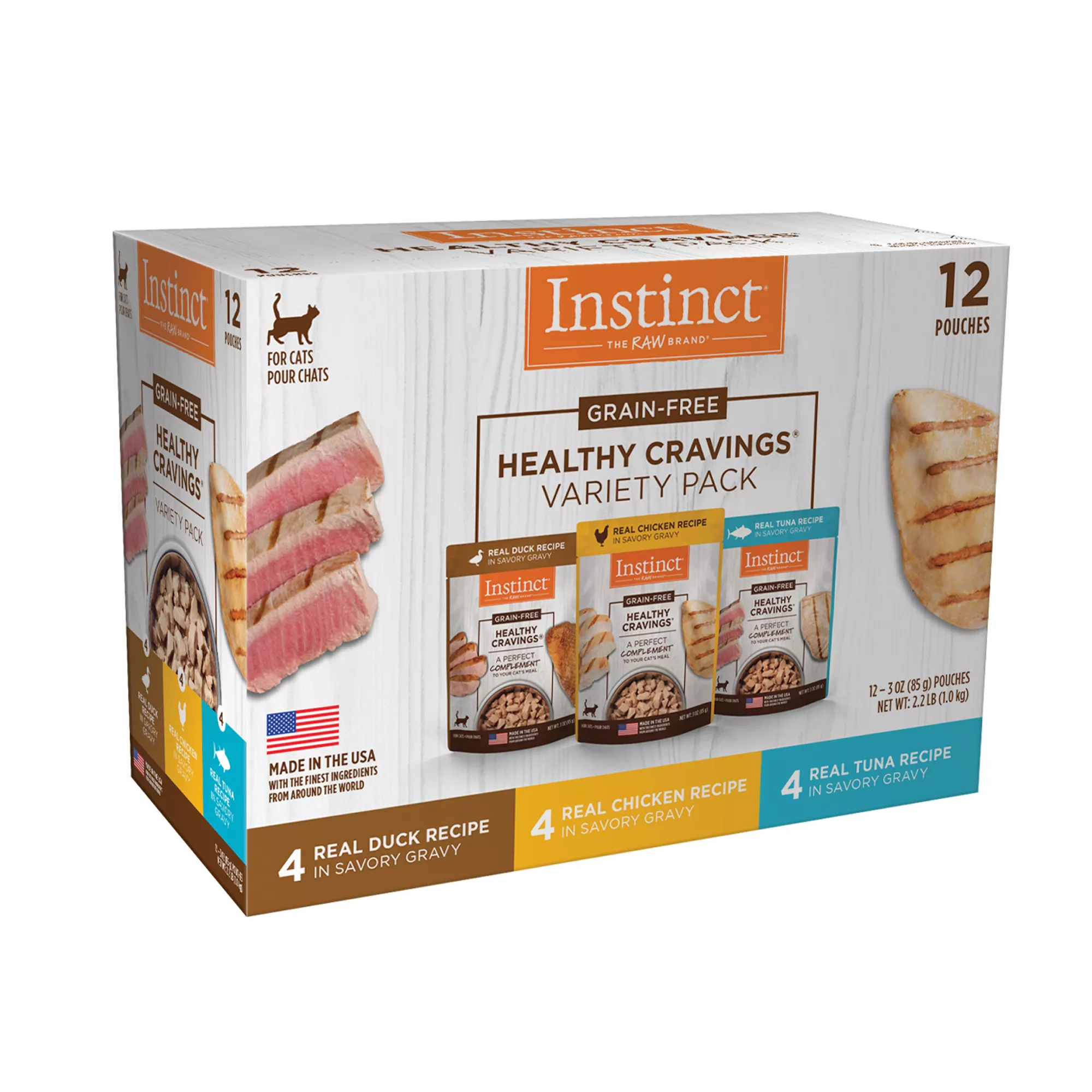 Instinct® Healthy Cravings Cat Food Topper - Natural, Grain Free, Variety Pack