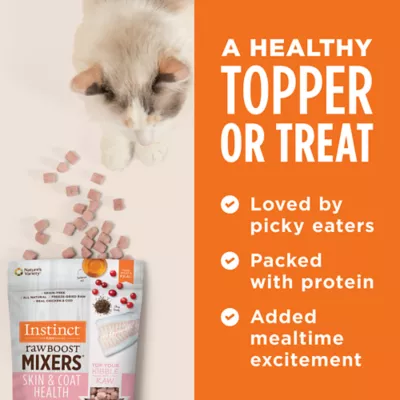 Product Instinct® RawBoost Mixers Skin & Coat Health Cat Food Topper - Natural, Grain Free, Freeze Dried