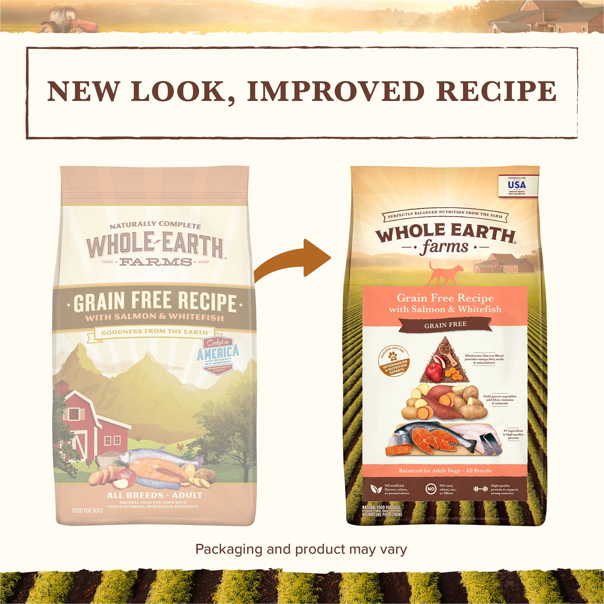 Whole Earth Farms Adult Dry Dog Food Salmon Corn Free Grain Free