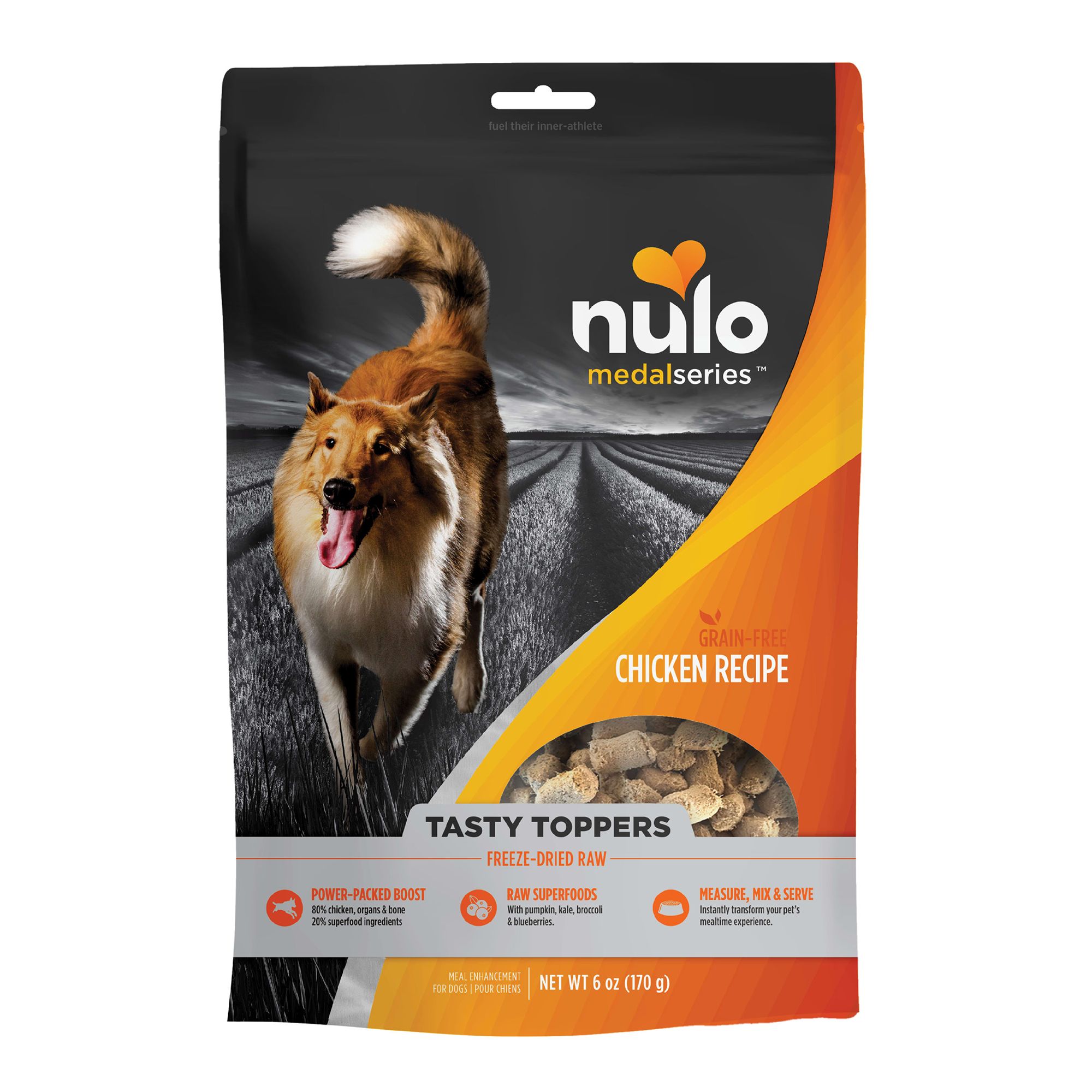 Nulo MedalSeries All Life Stage Dry Dog Food Topper Beef dog