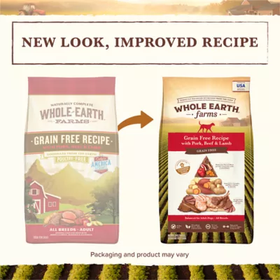 Product Whole Earth Farms® Adult Dry Dog Food - Pork