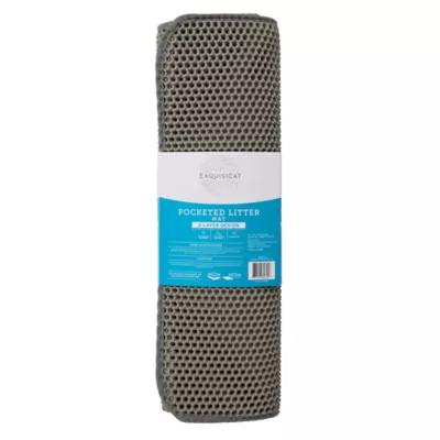 ExquisiCat® Pocketed 2-Layer Cat Litter Trapping Mat, Gray, 24" x 30" - Image 7