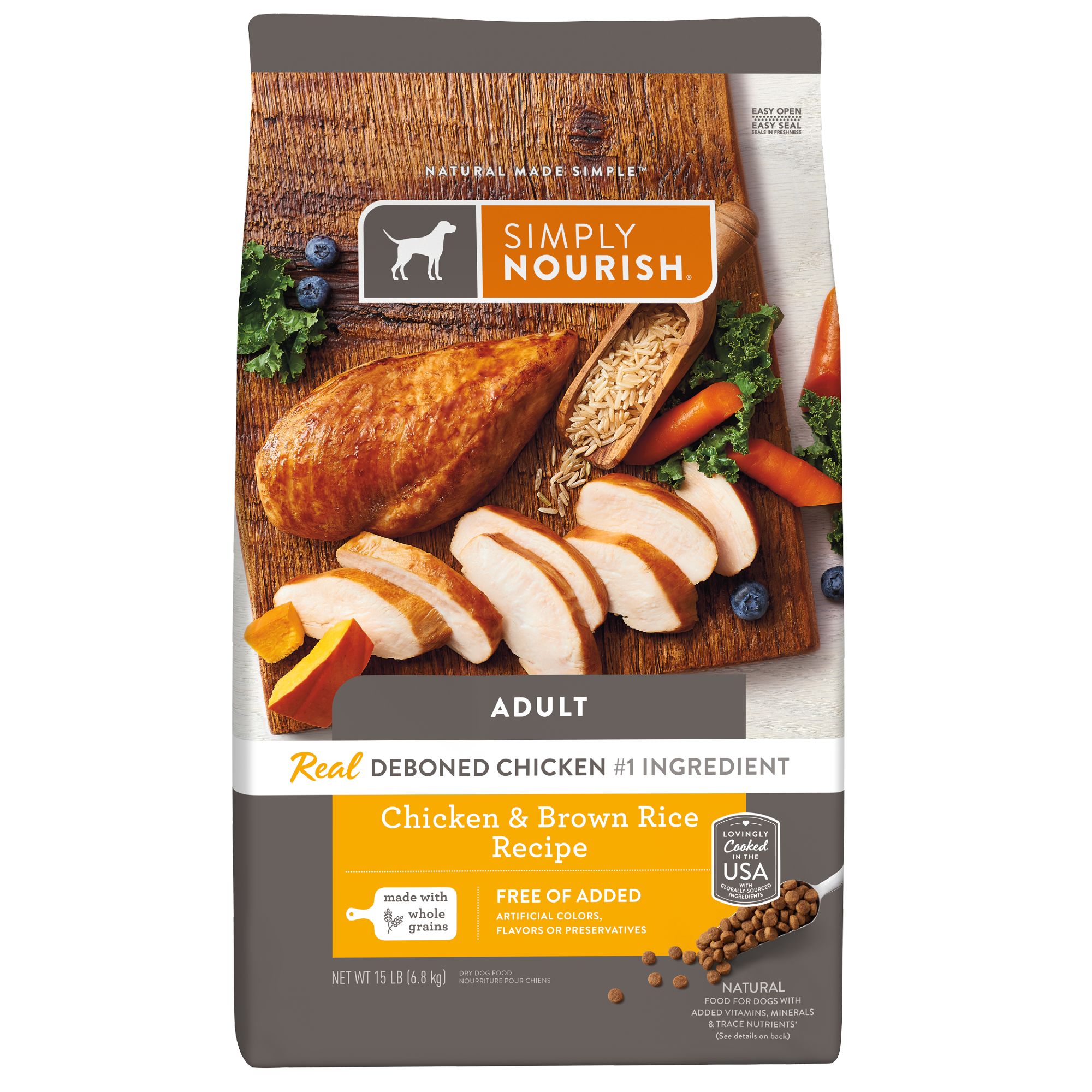 Simply nourish dog hot sale food healthy weight