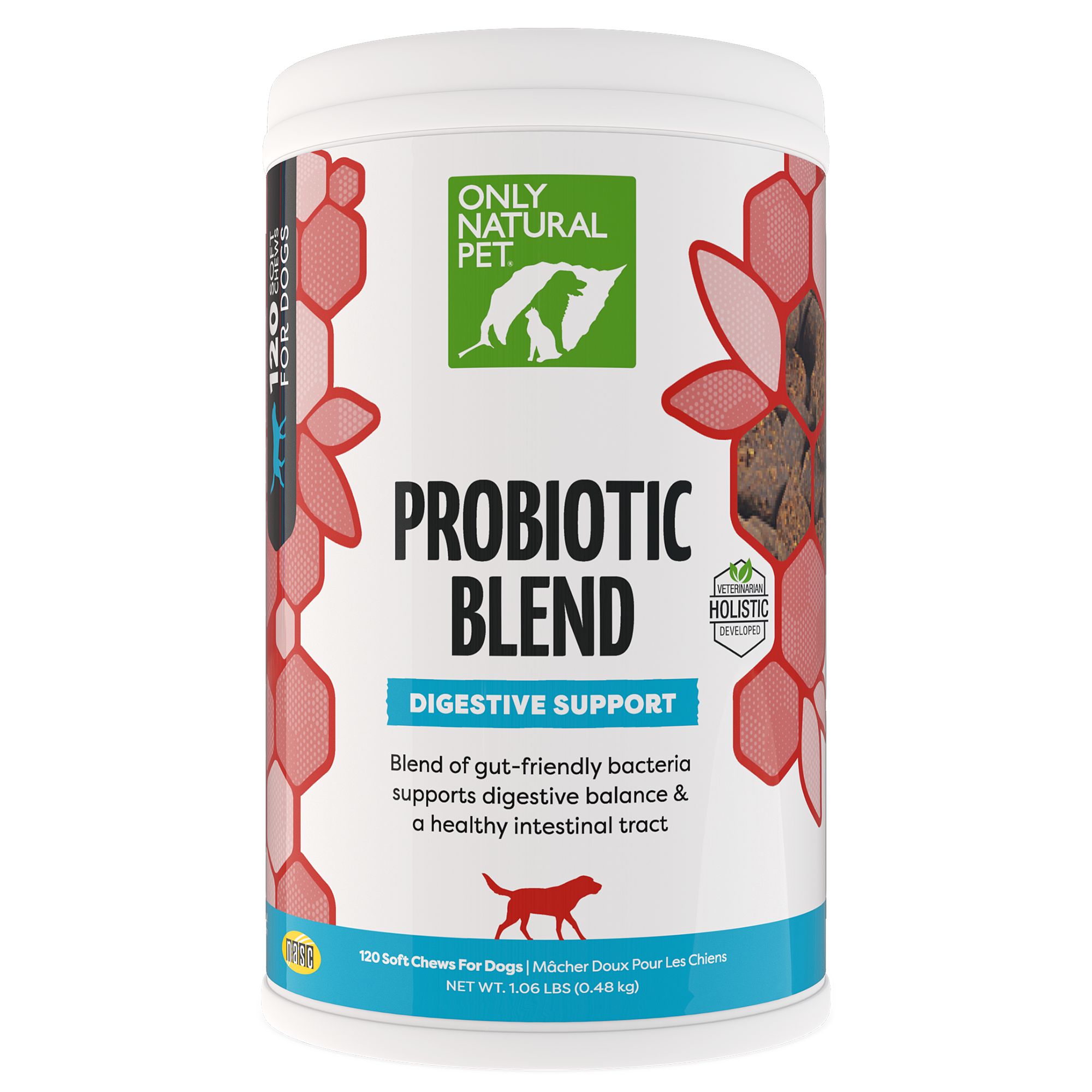 Only Natural Pet Probiotic Blend Digestive Support Soft Dog Chews