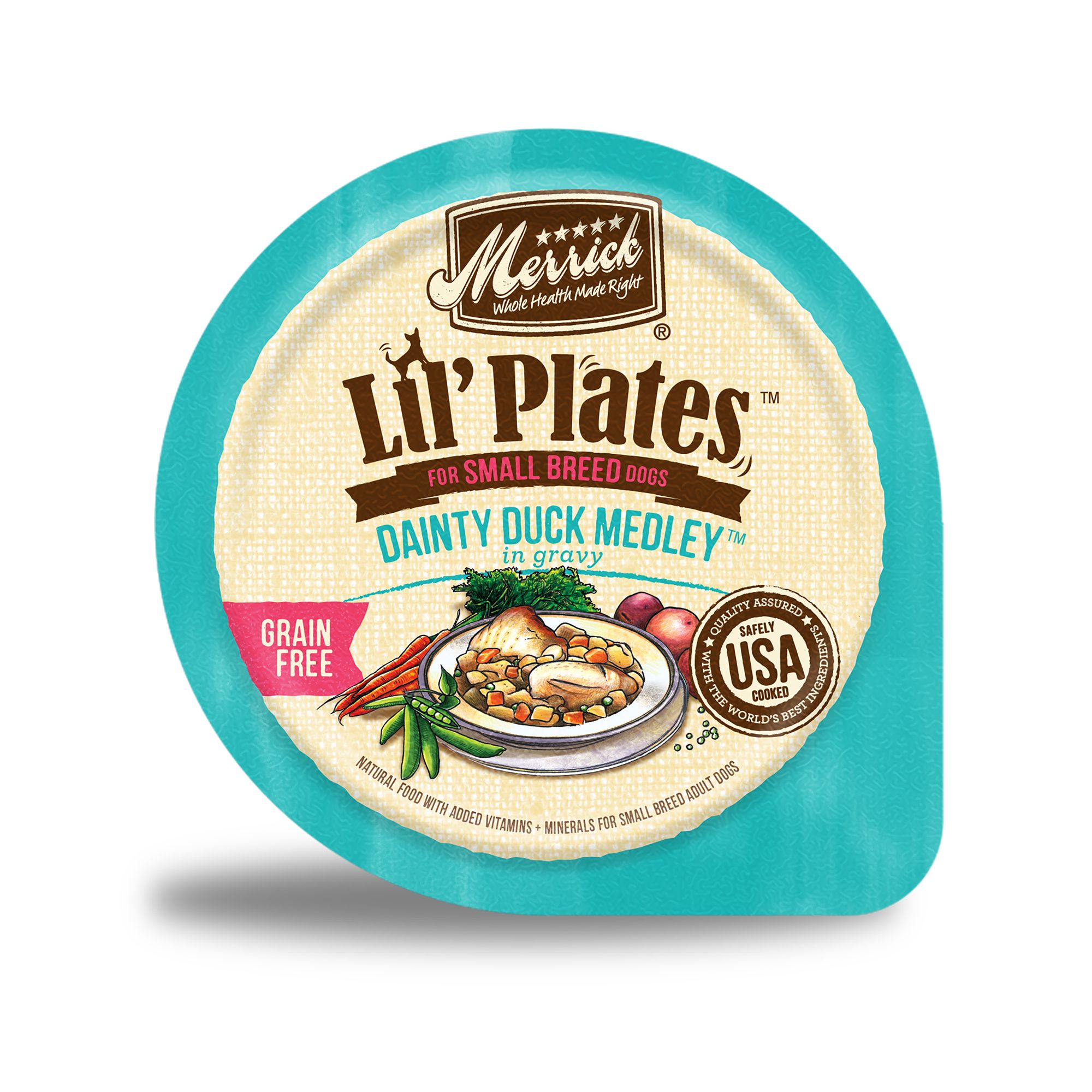 Merrick Lil Plates Small Breed All Life Stages Wet Dog Food 3.5 Oz. Corn Free Gluten Free