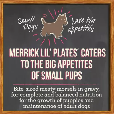 Product Merrick® Lil' Plates® Small Breed Puppy Wet Dog Food - Grain Free, Chicken & Turkey, 3.5 oz