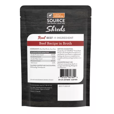 Product Simply Nourish® Source Dog Meal Topper - Shreds, 3 Oz.